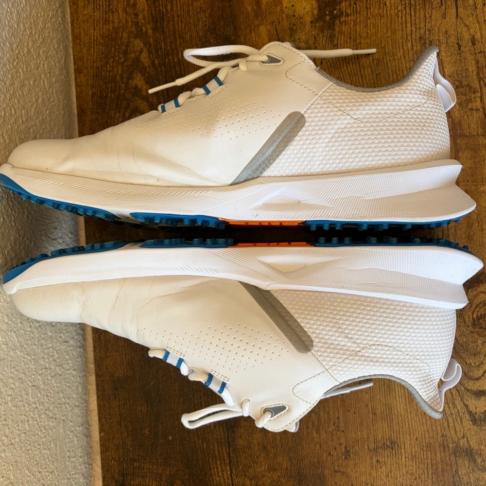 FootJoy Men's 11 FJ Fuel Spikeless Enhanced Grip Performance Golf Shoes White - Picture 6 of 8